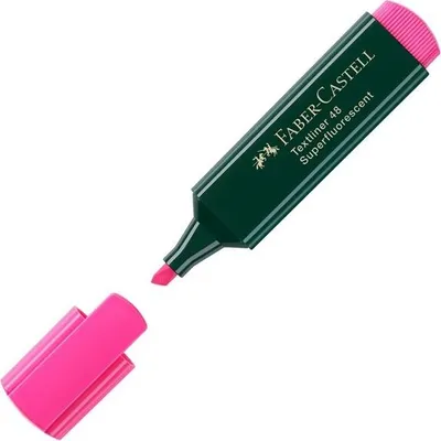 Zdjęcie produktu dla 10x FABER-CASTELL 154828 zakreślacz TEXTLINER 48 REFILL różowy