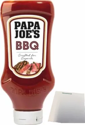 Produktbild von Papa Joe´s BBQ-Sauce (300ml Flasche) + usy Block