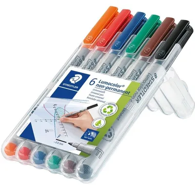 Produktbild von STAEDTLER Lumocolor 316 non-permanent Universalstift F (0.6mm) Box mit 6 Farben