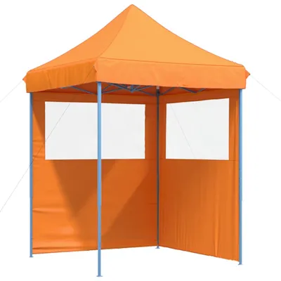 Image de Tente de réception pliable escamotable avec 2 parois latérales