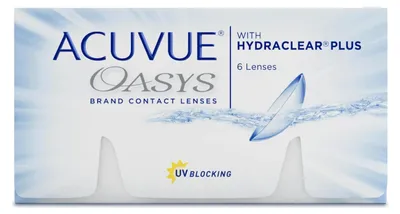 Produktbild von ACUVUE OASYS 2-Wochen-Kontaktlinsen für Tag und Nacht mit -1.75 dpt und BC 8.4 – UV Schutz, Austrocknungsschutz und extrem Komfortables Tragegefühl – 6 Linsen
