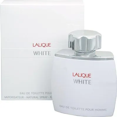 Obrázek produktu pro Lalique White 125ml, Pánské, 125 ml, Bergamot, Citrón, Bergamot,Lemon, Kardamom, Muškátový oříšek, Pepř, Fialka, Cardamom,Nutmeg,Pepper,Violet (flower)