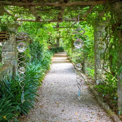 Immagine prodotto di Campana a vento decorativa - Accessorio da giardino - 1 pezzo - Vetro e filo d'acciaio - 42 cm