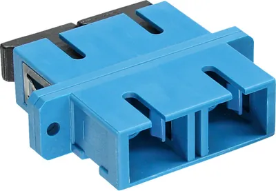 Produktbild von InLine LWL Kupplung, Duplex SC/SC, singlemode, blau, Keramik-Hülse, zum Einbau, SC/SC, Blau, Einzelmodus, 7 g, 1 Stück(e), 65 mm
