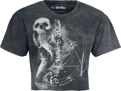 Produktbild von Harry Potter T-Shirt Damen Dark Mark schwarz Fan-Merch, Filme 100% Baumwolle XL