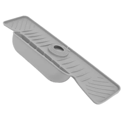 Imagen del producto de Alfombrilla para grifo, alfombrilla para fregadero, protector contra salpicaduras para fregadero de cocina, alfombrilla de silicona para grifo, alfombrilla de drenaje para grifo, soporte para esponja de fregadero