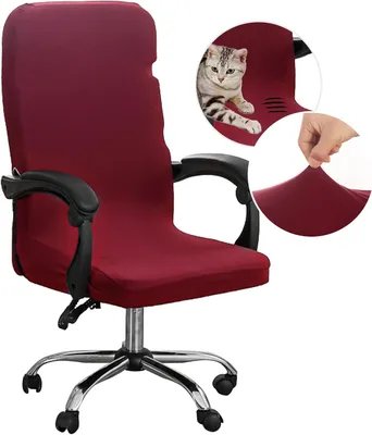 Imagen del producto de Funda para silla de oficina, elástica, lavable, talla M, universal, para uso en oficinas