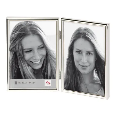 Immagine prodotto di Walther Chloe 3, cornice doppia per foto, 2x10x15 cm, argento