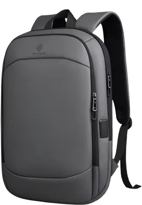 Image de CarryQuest® - Sac à dos pour ordinateur portable - 17 pouces - Port USB - Imperméable - Gris