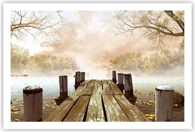Produktbild von Poster - Poster ohne Rahmen - Illustration herbst landschaft bäume - 91,5x61 cm - Wand Bild - Wanddeko - Wandbilder - Kunstposter - Wandposter - Bilder - Kunstdruck - Wandbild - P2XAA91x61-2394
