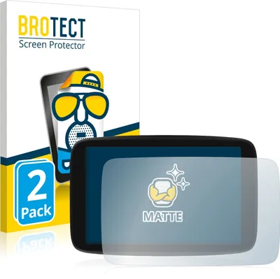 Produktbild von 2x BROTECT Schutzfolie für TomTom GO Camper Max Displayschutz Displayschutzfolie Folie Matt Entspiegelungsfolie