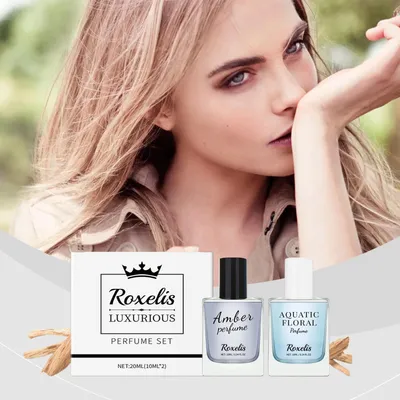 Produktbild von 20ml Duftset – Luxus-Duft-Geschenkbox mit Amber- und Blütenduft, stilvoll & langanhaltend, ideal für Damen & besondere Anlässe