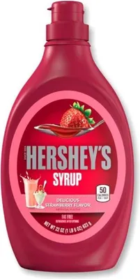 Produktbild von Hershey’s Strawberry Syrup – 623 g | Erdbeersirup für Desserts| Fruchtig-süßer US-Klassiker | Original Hershey’s + Heartforcards Versandschutz