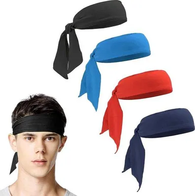 Produktbild von Famanu Sportkopfbänder - 4 Stück, unisex, elastische Schweißbänder