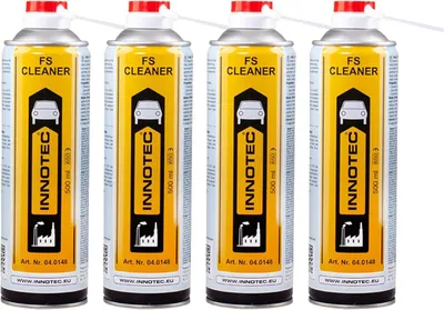 Immagine prodotto di 4 pezzi INNOTEC Fuel System Cleaner 500 ml – Detergente per sistemi di alimentazione, per la pulizia accurata di iniettori, valvole (EGR) e valvole a farfalla