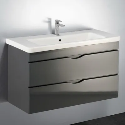 Immagine prodotto di Mobile bagno, 100 cm, con due cassetti