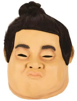 Image de Masque latex de sumo adulte
