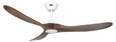 Produktbild von Energiespar Deckenventilator mit Fernbedienung Eco Genuino Matt Weiß / Nussbaum 152 cm