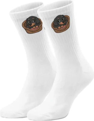 Produktbild von epicsocks Dackelfreude Kuschelkorb Socken in 42-46 im Paar