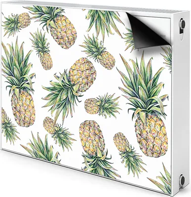 Produktbild von Magnet Heizung Verkleidung Abdeckung Heizung Heizkörperabdeckung 90x60 cm  - Ananas