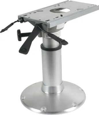 Immagine prodotto di Base per sedia Mainstay "Heavy Duty" in alluminio per sedile da barca o sedia da timone girevole a 360º + blocco H=381-508mm base Ø305mm