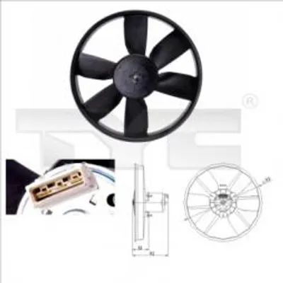 Produktbild von TYC Lüfter, Motorkühlung  837-0009