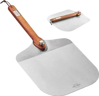 Produktbild von Famanu Pizzaschaufel 30 cm - Handgriff aus Akazienholz - für Pizza und Brot