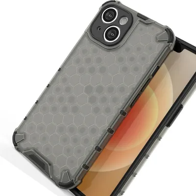 Immagine prodotto di Custodia A Nido D'ape Iphone 14 Custodia Ibrida Blindata Nera