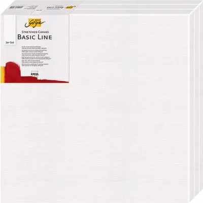 Produktbild von KREUL 632020, Lackierung, Vorgestreckte Leinwand, Weiß, Baumwolle, 380 g/m², 200 mm