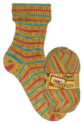 Produktbild von Opal MIXTAPE 100 g farbenfrohe 4-fach Pullover- und Sockenwolle 425 m Farbe 11494 - Töne des Herzens