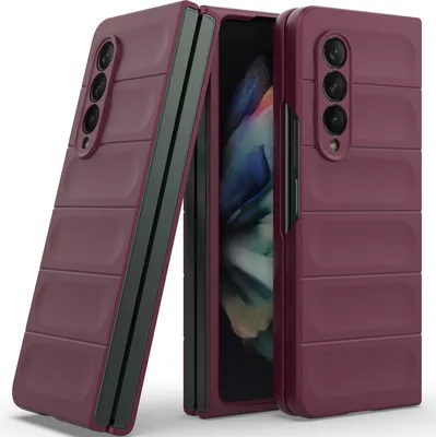 Obrázek produktu pro Pouzdro pro Samsung Galaxy Z Fold 3 5G Tvrdé PC Matné Nárazuvzdorné Protiskluzové Pouzdro Bordó