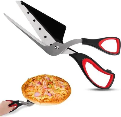 Immagine prodotto di Coltello multifunzionale per pizza - 27,5 cm - Adatto per frittelle, torte e pizze - Facile da usare e da pulire