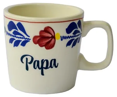 Produktbild von Boerenbont Becher Papa 230ml 6er Set Keramik Geschirr
