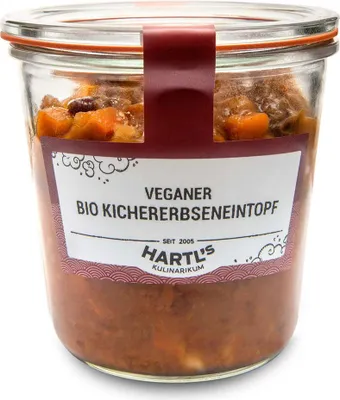 Produktbild von Veganer Kichererbseneintopf 460g - Fertiggericht von Hartls Kulinarikum