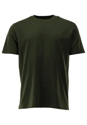 Produktbild von OS Trachten Herren T-Shirt Kurzarm Jagdshirt mit Rundhalsausschnitt Bezuva, Größe:L, Farbe:trachtengrün