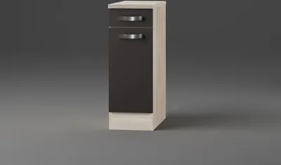 Produktbild von Küchen Unterschrank mit Arbeitsplatte Faro U306-9 in anthrazit 30 cm breit