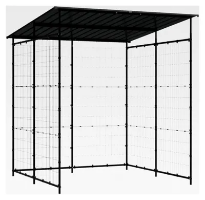 Produktbild von Fahrradunterstand Lagerschuppen Überdachung Fahrradgarage 190x190x222cm Stahl Schwarz
