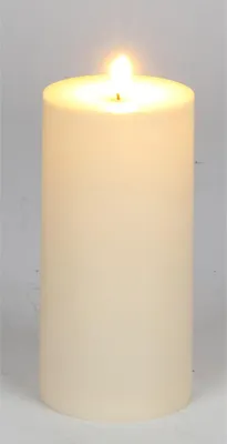 Produktbild von LED Outdoor Kerze D10xH20 cm warmweiß mit Timer – wetterfeste Außenkerze für Garten Balkon Terrasse – langlebiges stimmungsvolles Outdoor Licht im 12er Set