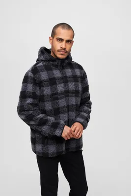 Produktbild von Brandit Teddyfleece Arbeitspullover Größe M Farbe Schwarz/Grau