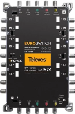 Produktbild von Televes Multischalter 5 in 12 Guß mNT quadt