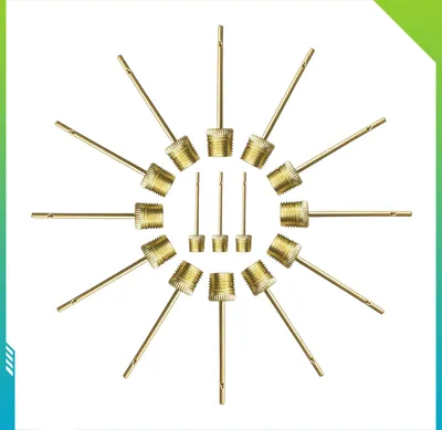 Produktbild von 15 Stück Profi Ballnadeln Ballpumpe Zubehör Set Ventilnadel für Fußball Basketball Volleyball Handball Luftpumpen-Nadeln