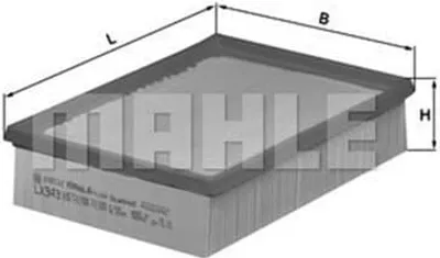Produktbild von Mahle Luftfilter für BMW 3er 5er 7er X3 Z3 Z4