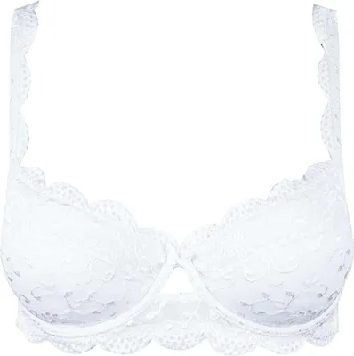 Produktbild von Nina von C. Dekollete Dirndl BH Silver Edition Weiss Stickerei