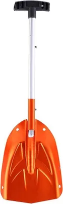 Produktbild von Wintersneeuwissschep mit Gummi-Handgriff und Teleskop-Design - Aluminium - Orange