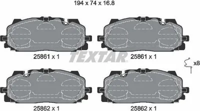 Zdjęcie produktu dla Klocki Hamulcowe Audi Przód A4/A5/Q7/Q8 2,0-3,0 Tdi 15-