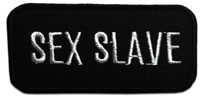 Obrázek produktu pro Nášivka / Nažehlovací nášivka - Se x Slave Biker - Nažehlovací nášivka nažehlovací nášivky, velikost: 8,3 x 4 cm