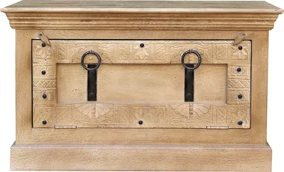Produktbild von SIT Möbel Schuhschrank mit 1 Klappe | Mango-Holz natur | B 85 x T 45 x H 50 cm | 14558-01 | Serie DAIPUR