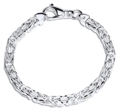 Produktbild von JEWLIX Königsarmband aus 925er Sterling Silber 6mm - 19cm Länge
