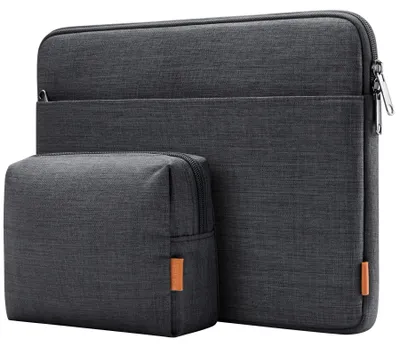 Produktbild von Inateck Laptoptasche Hülle Kompatibel mit 15,3 Zoll MacBook,14 Zoll Laptops – Schwarz Grau
