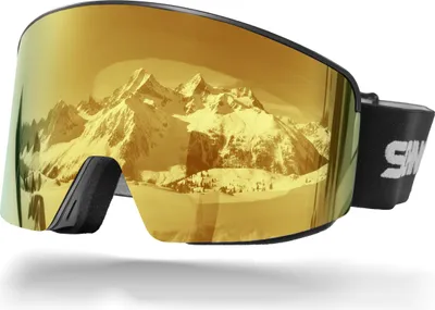 Obrázek produktu pro Lyžařské brýle Schnorr s magnetickou výměnou skel Full REVO Gold zrcadlové, proti zamlžování, UV400